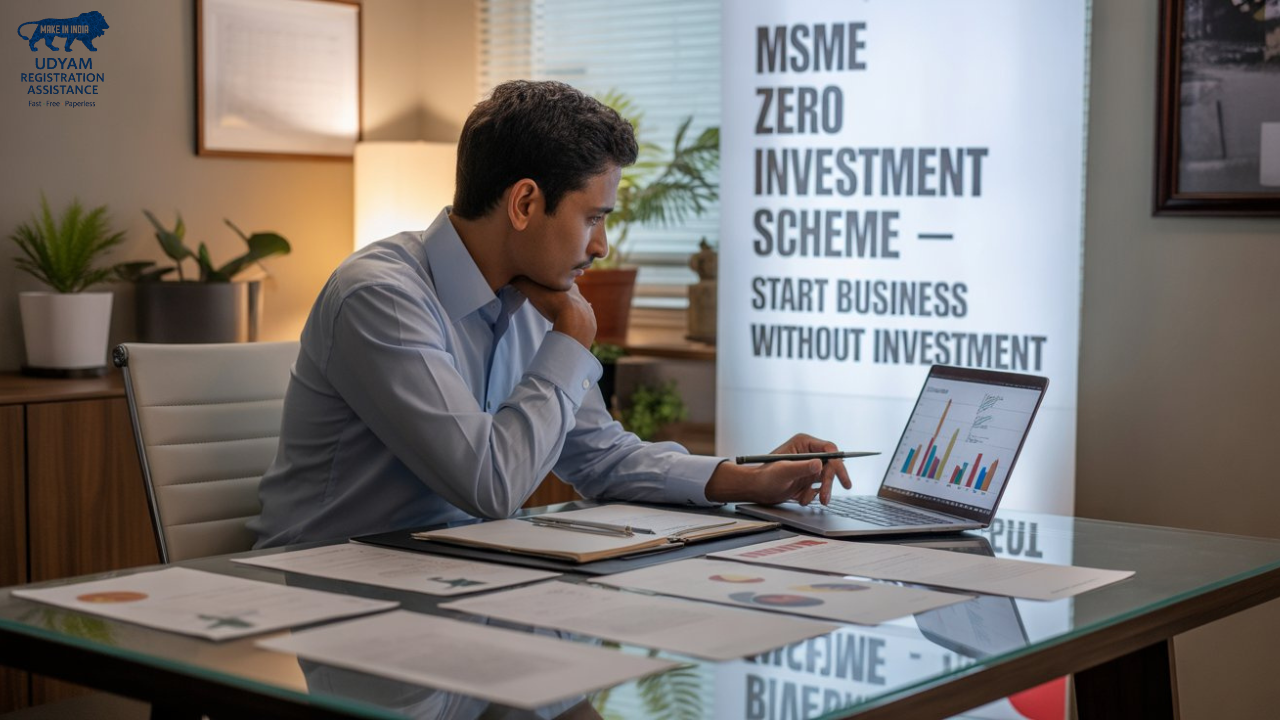 एमएसएमई जीरो इन्वेस्टमेंट स्कीम | बिना निवेश व्यवसाय | स्टार्टअप योजना